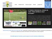 Tablet Screenshot of golfjaen.com
